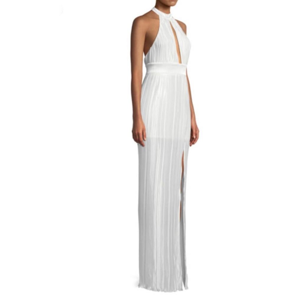 The Jetset Diaries Aster Pleated Halter Maxi Dress